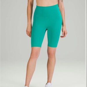 Lululemon Wunder Train High Rise Short 8" Maldives Green - Size 8